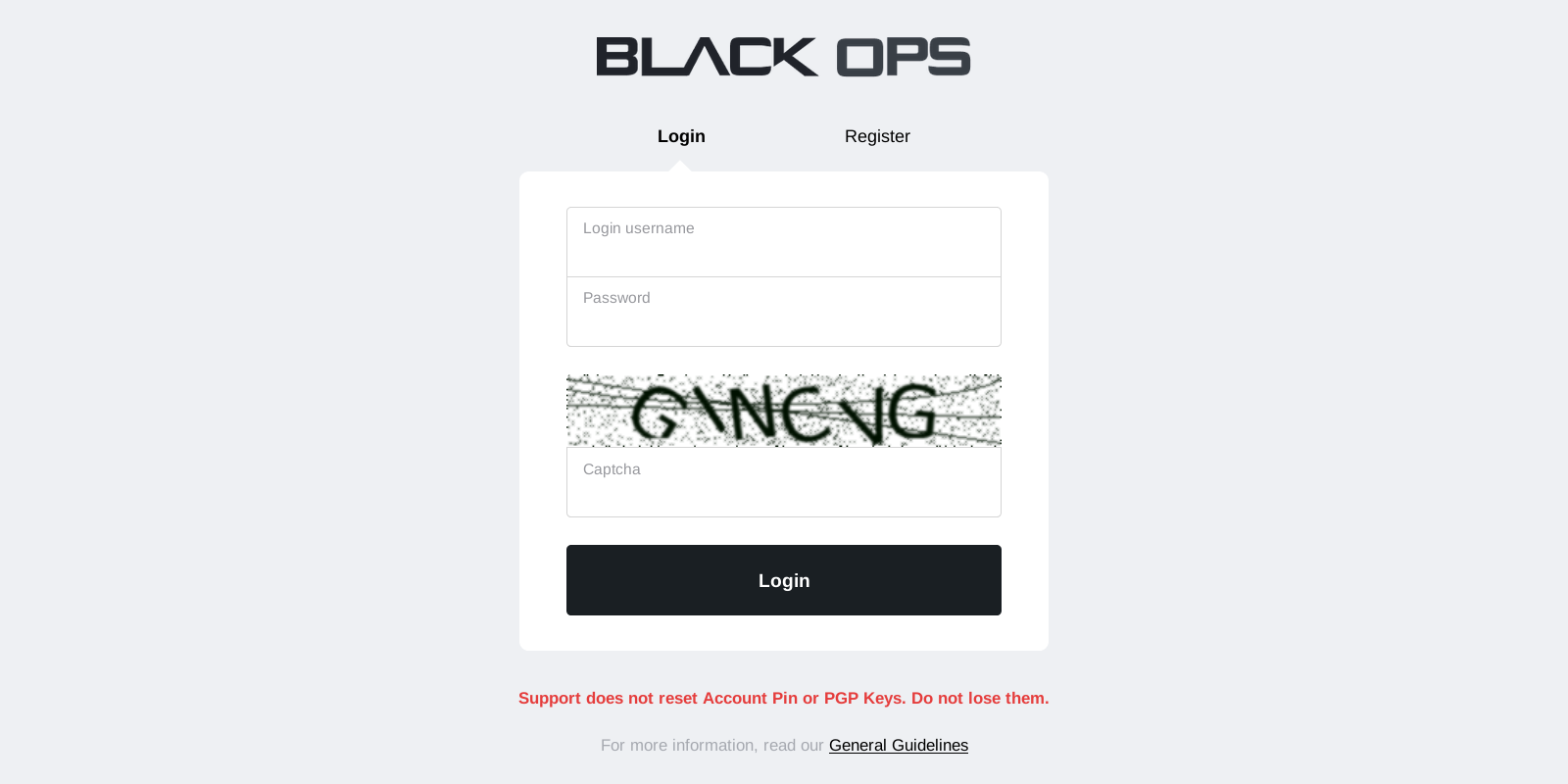 User Login Interface